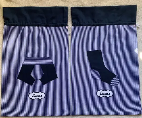 Kit Porta Cuecas e Meias para Viagem