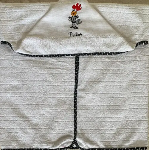 Kit Toalha de Banho com Capuz e Fralda de Boca Times