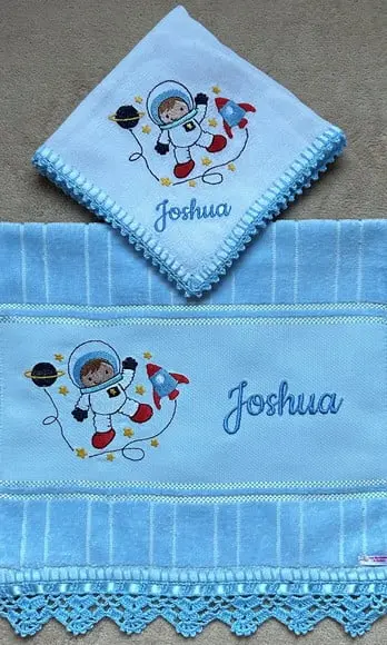 Kit Toalhinha e Fralda de Boca Astronauta