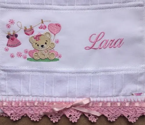 Kit Toalhinha e Fralda de Boca Ursa Varal