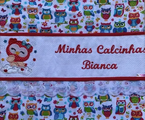 Porta calcinhas corujinha