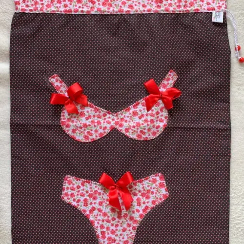 Porta lingerie grande para viagem