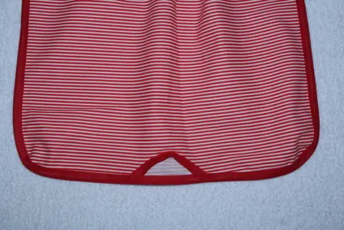 Puxa Saco sem Elástico Listrado Vermelho e Branco
