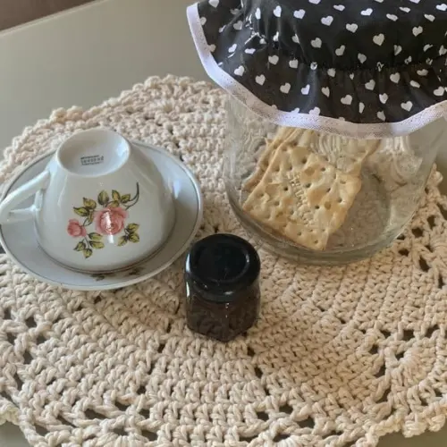 Tampinhas Decorativas em Tecido para Potes