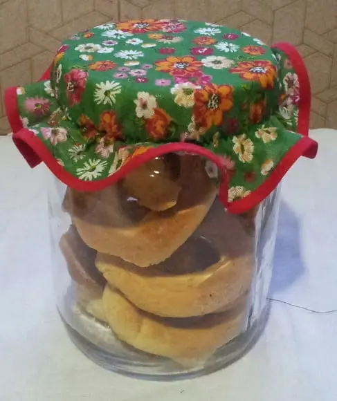 Tampinhas Decorativas em Tecido para Potes