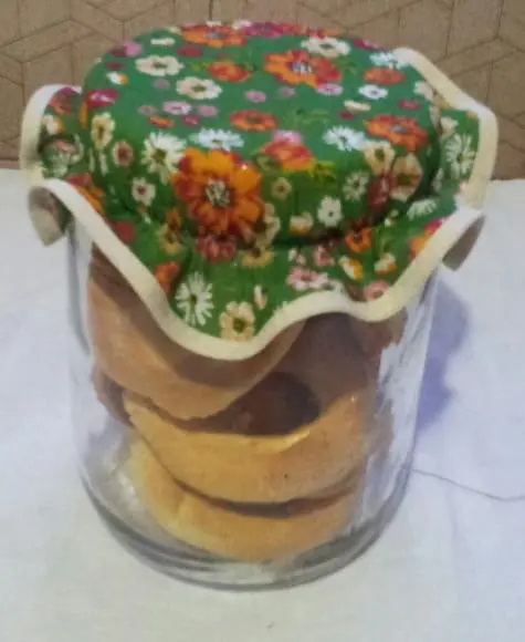 Tampinhas Decorativas em Tecido para Potes