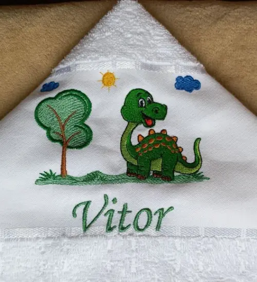 Toalha de Banho Infantil Dinossauro