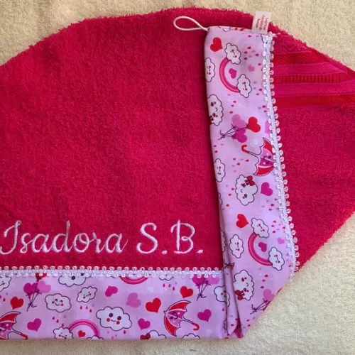 Toalha de Cabelo Personalizada Infantil