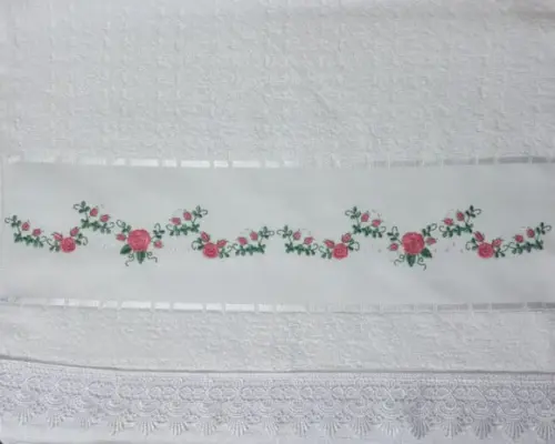 Toalha de Rosto Floral