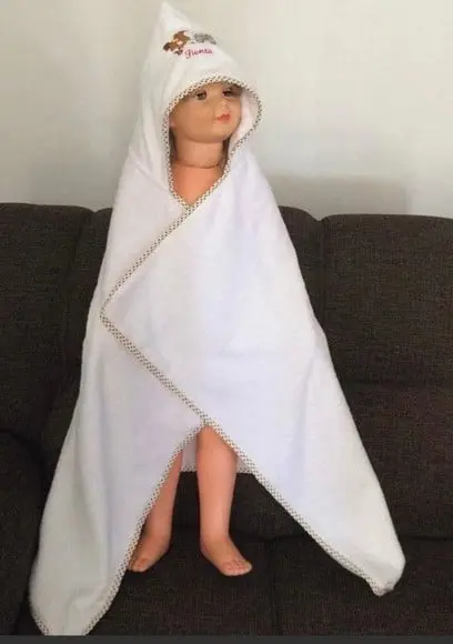 Toalha e Fralda de Passeio Enxoval Bebê Personalizado