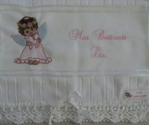 Toalha para Batizado Menina