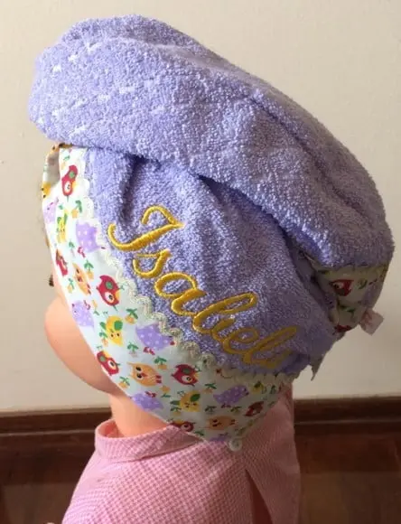 Toalha para Cabelo Personalizada Infantil