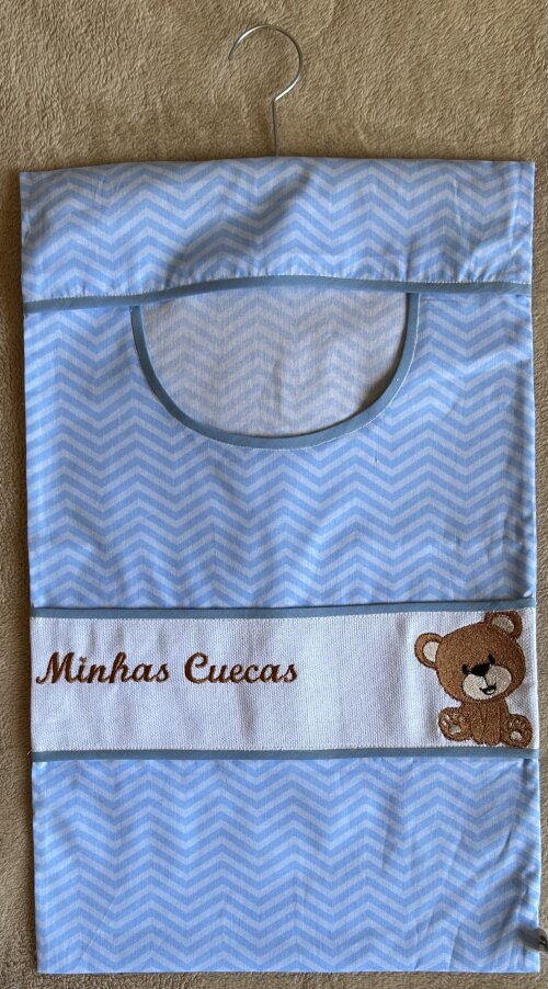 Porta Cuecas Azul Urso
