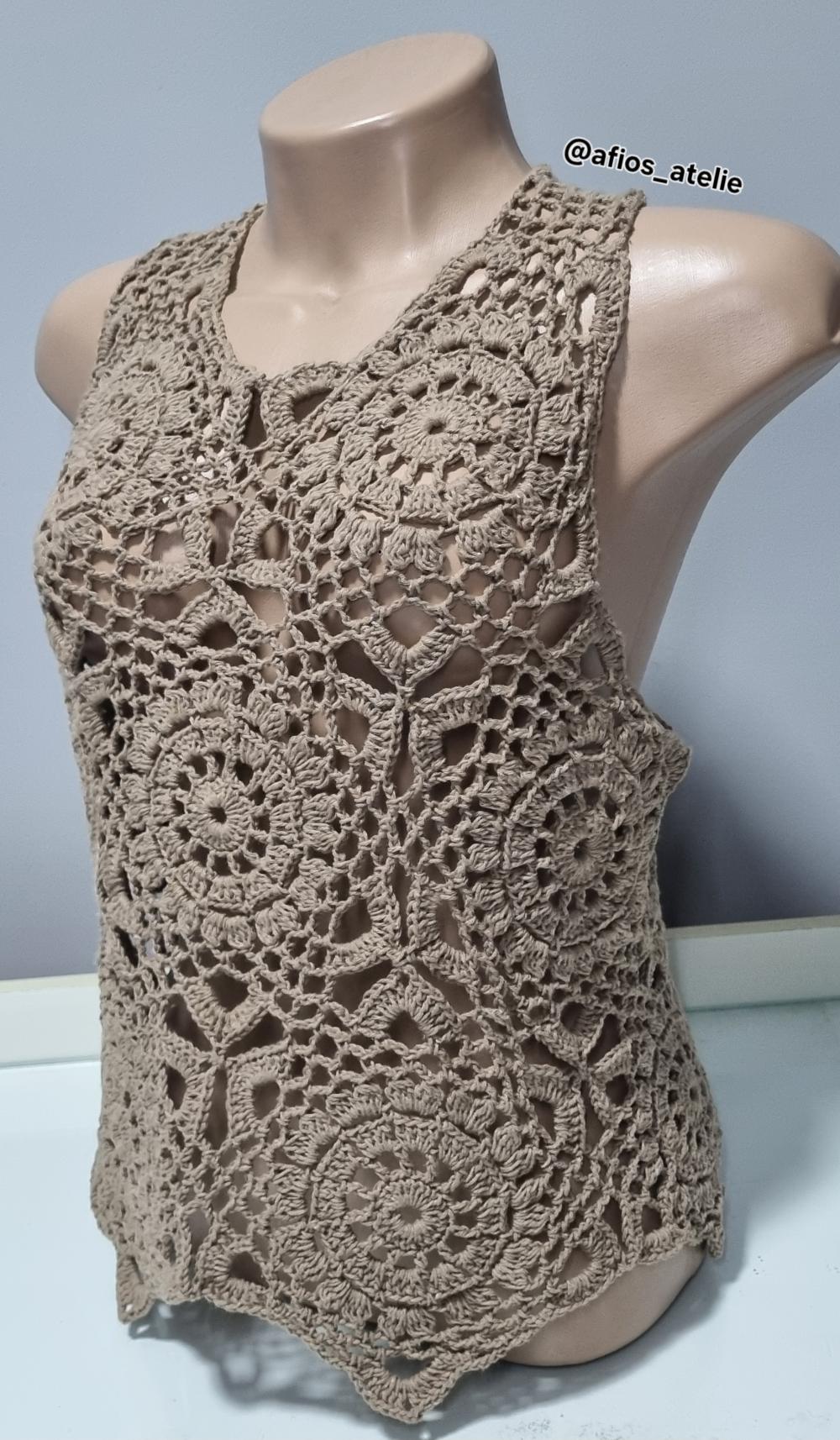 Regata Boho em Crochê