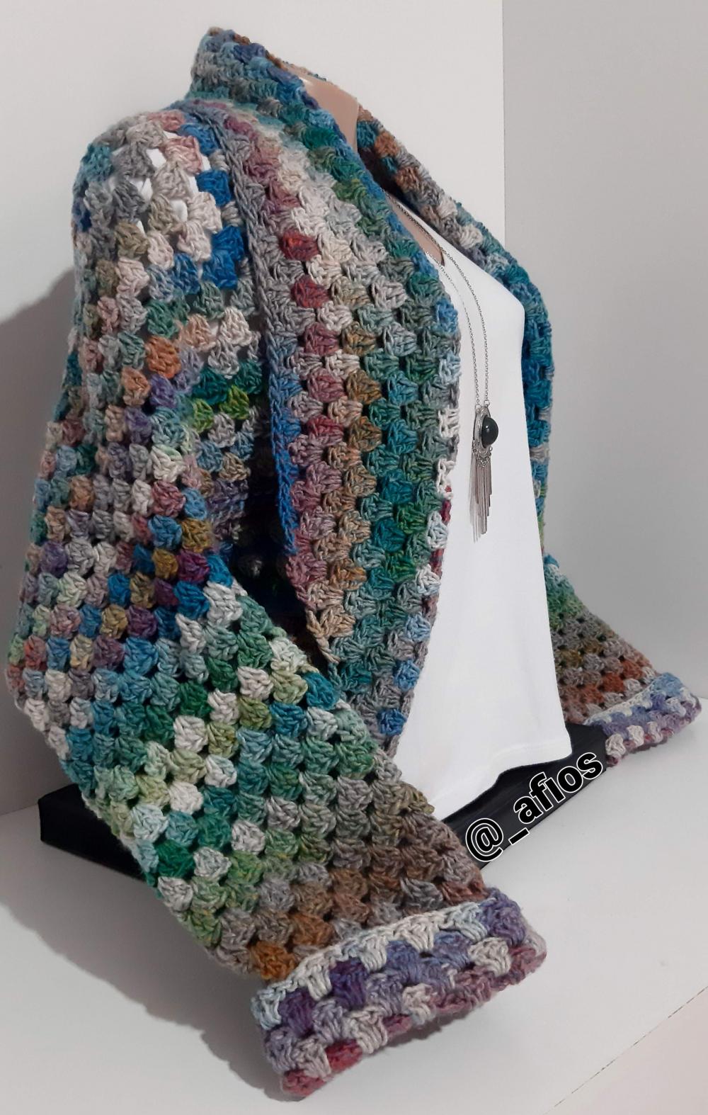 Casaco em crochê Balance II - Estilo Casulo