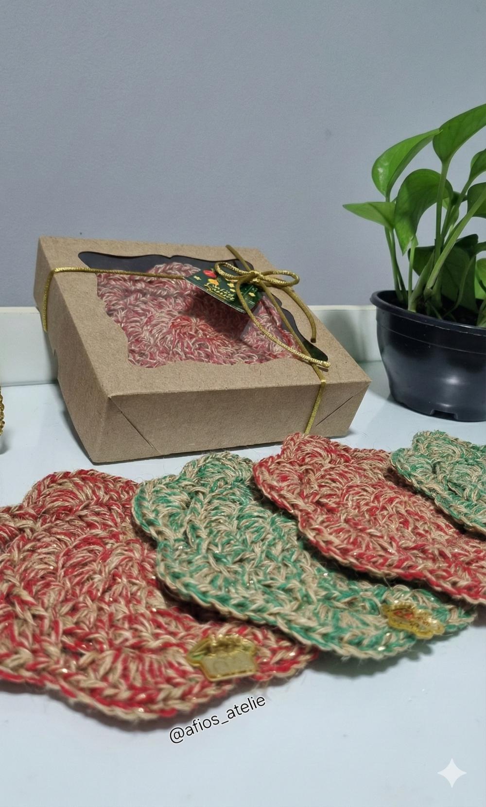 Kit 4 Porta Xícaras/copos em Crochê