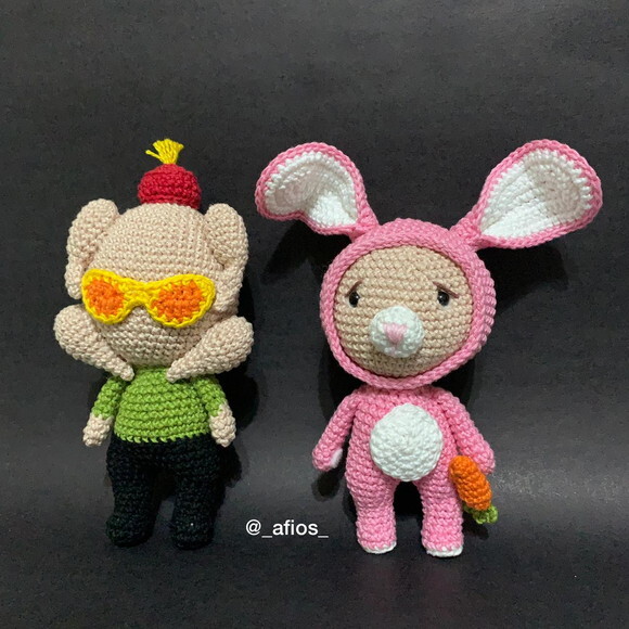 Amigurumi Monica e Chandler - Friends