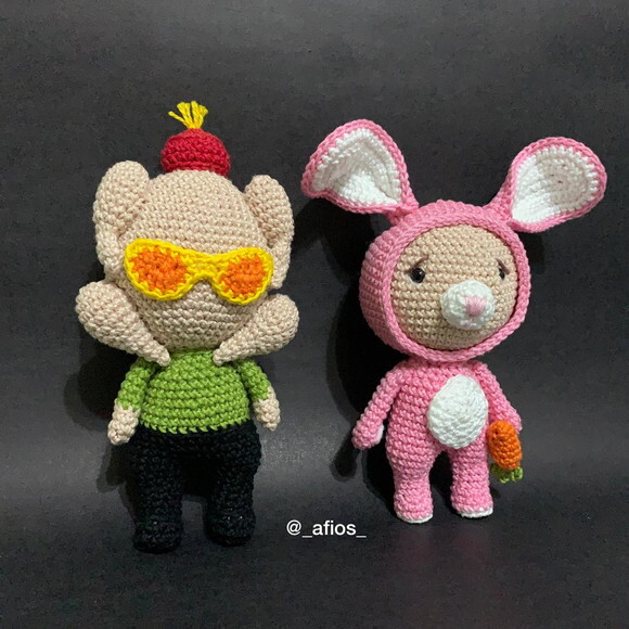 Amigurumi Monica e Chandler - Friends