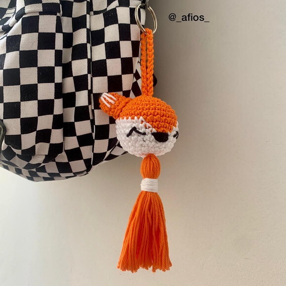 Chaveiro Raposa Amigurumi