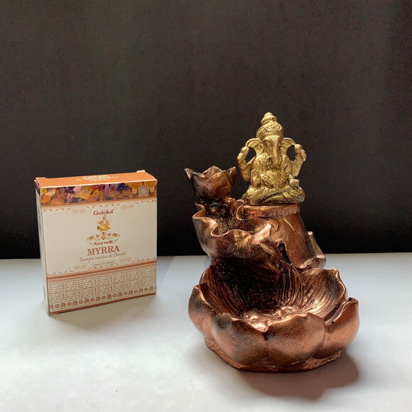 Incensário Cascata Ganesha + 1 Refil