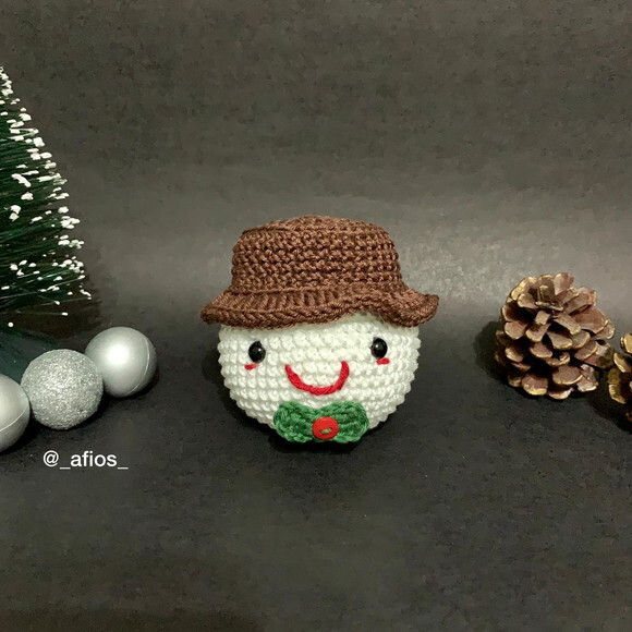 Kit Enfeites para Árvore de Natal em Amigurumi