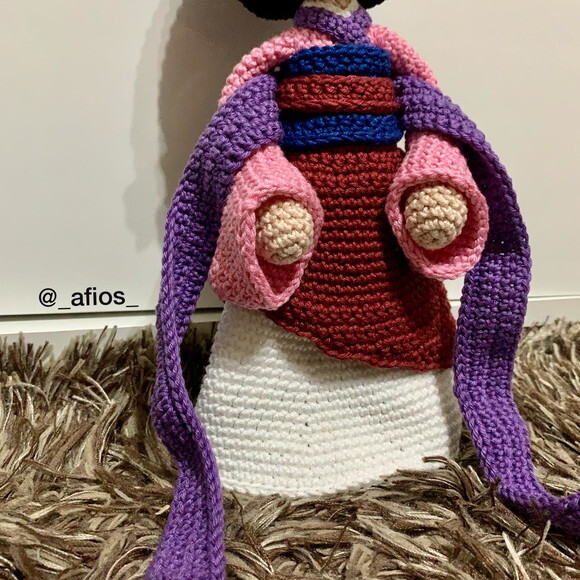 Princesa Mulan em Amigurumi