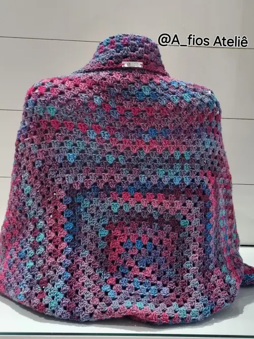Casaco em crochê Balance - Estilo Casulo
