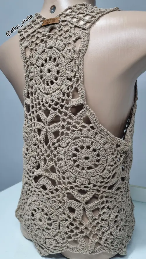 Regata Boho em Crochê