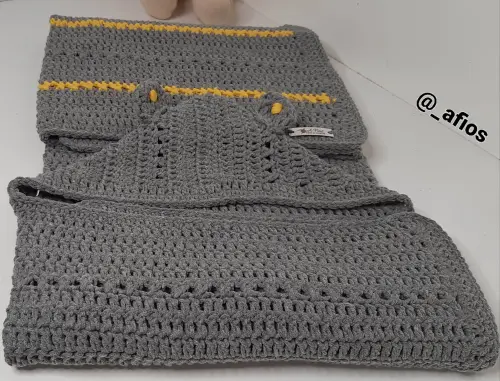 Manta Urso de Crochê para Bebê