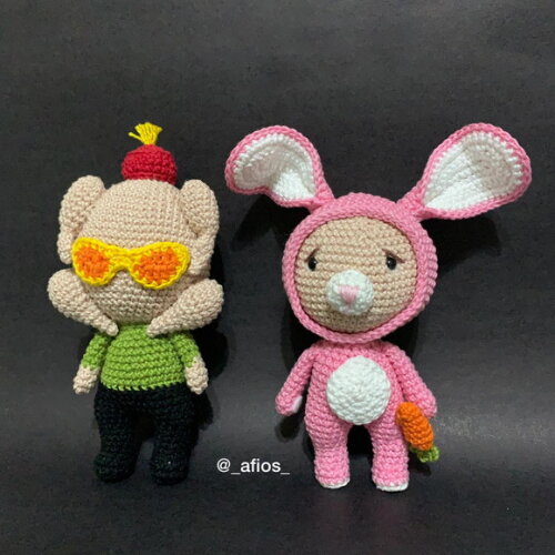 Amigurumi Monica e Chandler - Friends