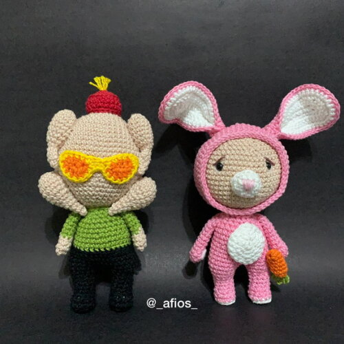 Amigurumi Monica e Chandler - Friends
