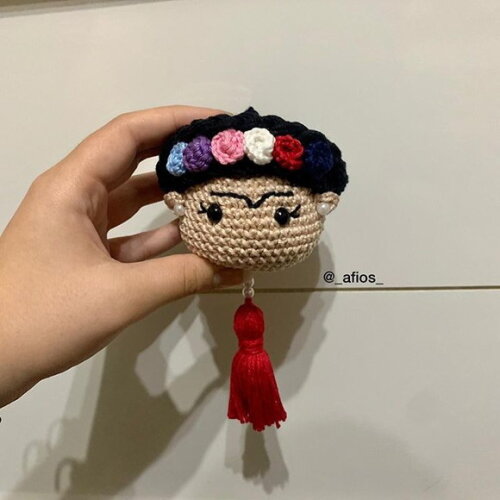Chaveiro Frida Kahlo Amigurumi