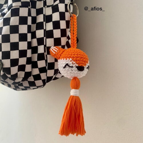 Chaveiro Raposa Amigurumi