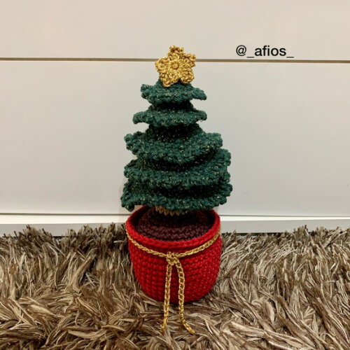 Decoração Árvore de Natal em Amigurumi