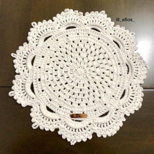 Sousplat em Crochet C/porta Copo+porta Guardanapo