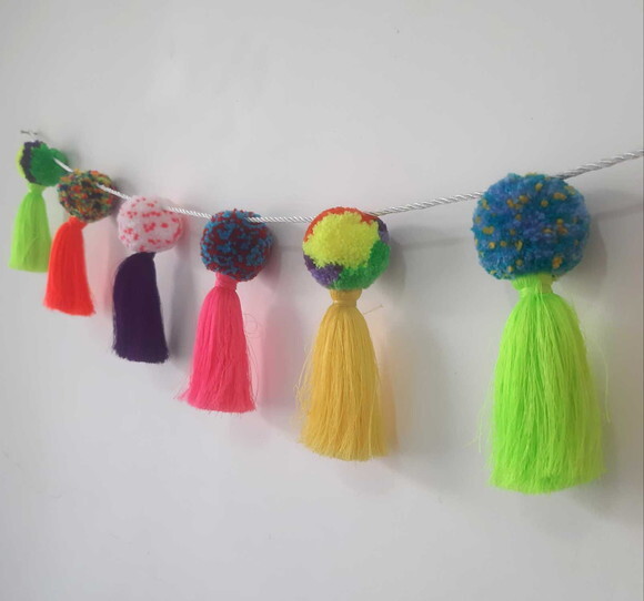 Varal Pom Pom Decorativo