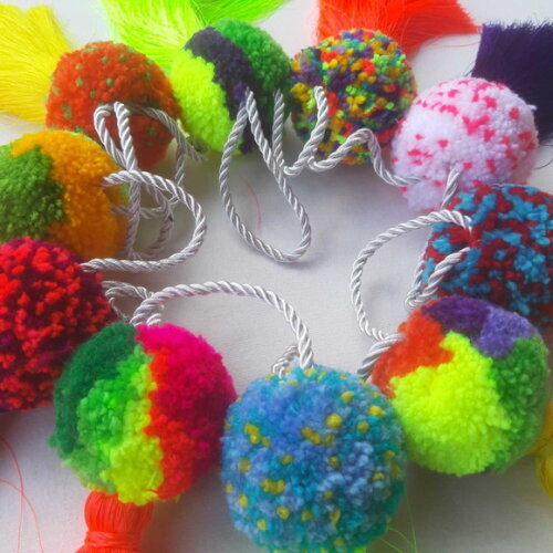 Varal Pom Pom Decorativo
