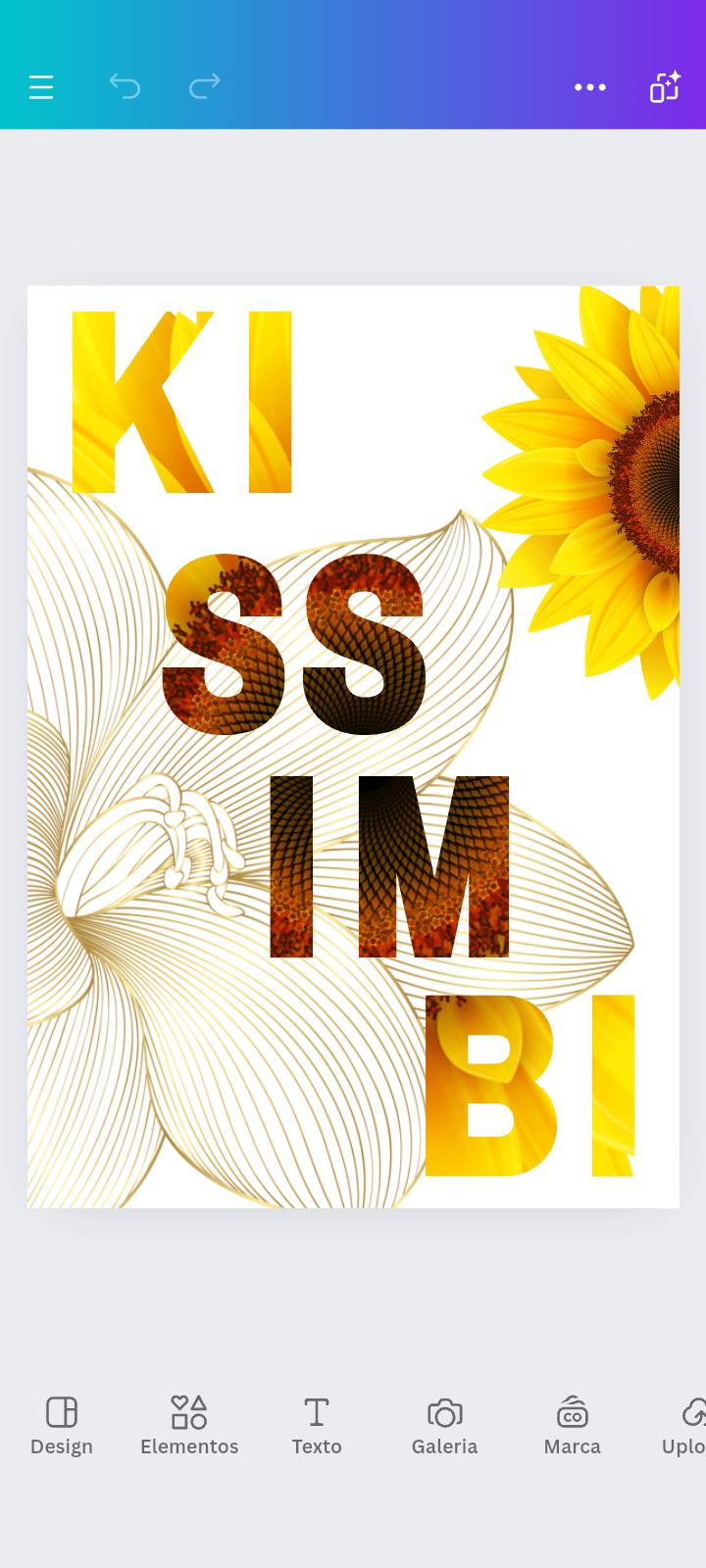 Camisa kissimbi girassol