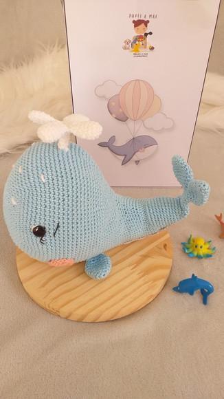 Baleia Balu Amigurumi Personalizada