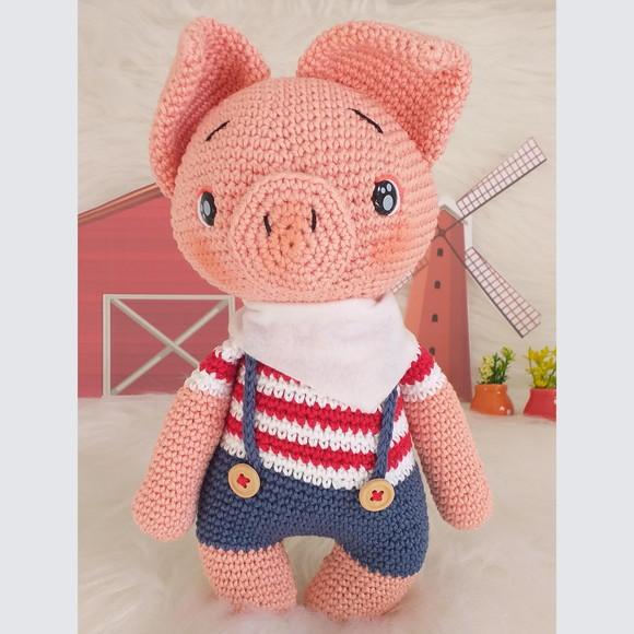 Porquinho Amigurumi Personalizado