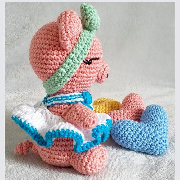 Porquinha Amigurumi Personalizada