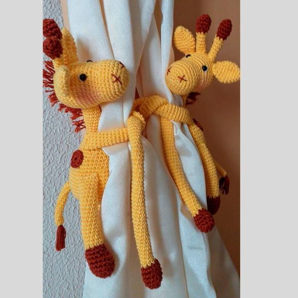 Prendedor de Cortina Infantil Amigurumi Personalizado