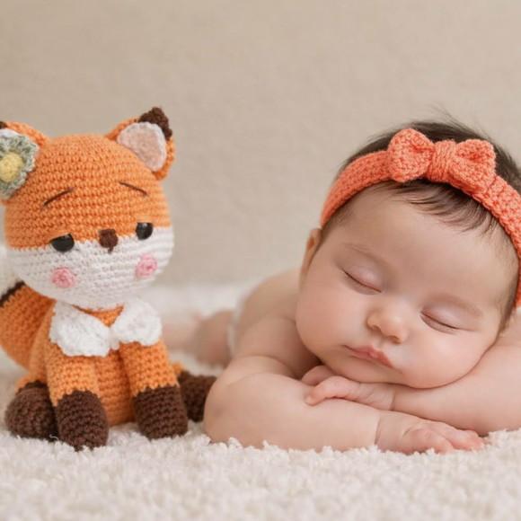 Raposa Amigurumi Personalizada