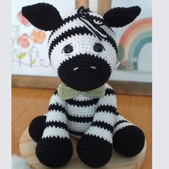 Zebra Zeke Amigurumi Safari Personalizado