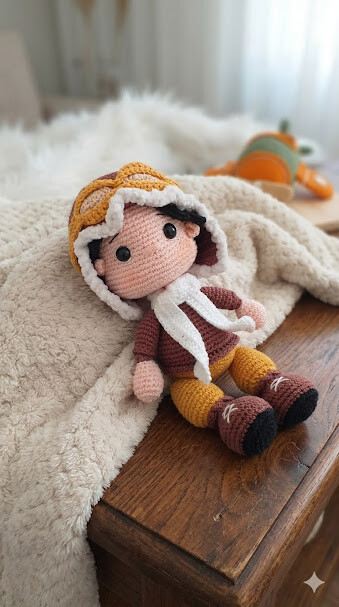 Boneco Thomas Aviador Amigurumi Personalizado