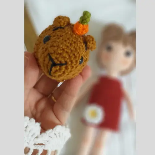 Boneca Aurora e Sua Capiranja Amigurumi Personalizada
