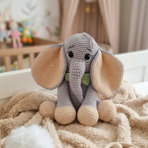 Elefante Elvis Amigurumi Safari Personalizado