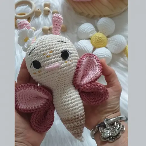 Kit Amigurumi Borboleta e Chocalho Personalizado