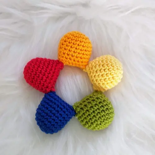 Kit com 2 Mordedores para Bebê com Argola e um chocalho amigurum