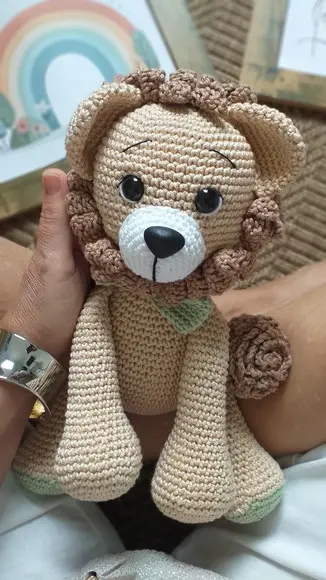 Leão Fred Amigurumi Safari Personalizado